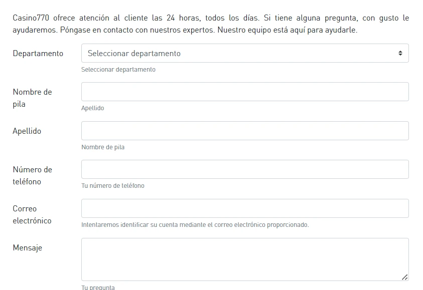 casino770 soporte